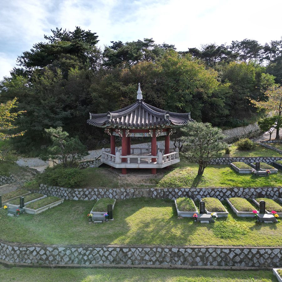 경주공원묘원 전경